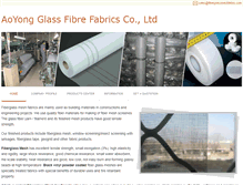 Tablet Screenshot of fiberglassmeshfabric.com